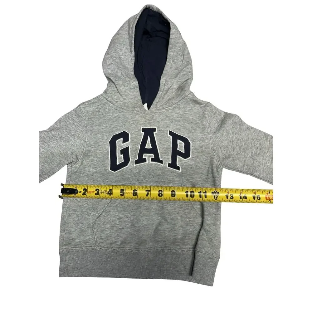 Baby Gap Gray Pullover Hoodie 3 Years Toddler Stain on Back Sleeve Sweatshirt